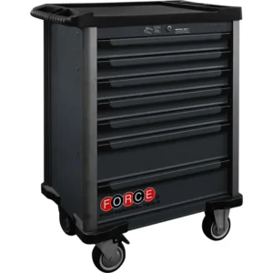 Black 7 Drawer Trolley with 286pc Tools