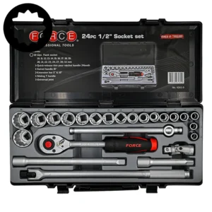 24pc 1/2" (Inch) 12pt. Flank Socket Set