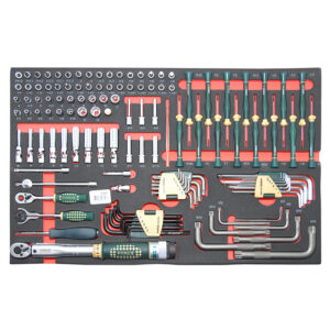 126pc 1/4" (Inch) Socket Combination & L Key Set