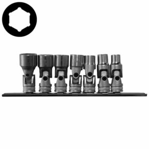 7pc 3/8" (Inch) Universal Socket Set (SAE)