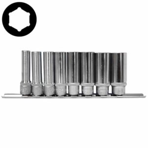 8pc 3/8" (Inch) Deep Socket Set (SAE)