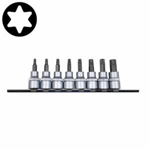 8pc 3/8" (Inch) Star Socket Bit Set