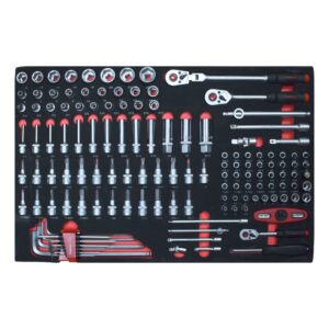 133pc 1/4" (Inch) & 3/8" (Inch) Socket Combination Set