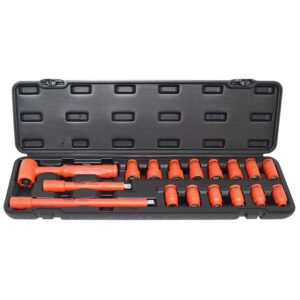 17pc 3/8" (Inch) Insulated Socket Set