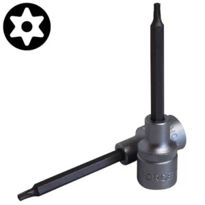 1/2" (Inch) Star Tamperproof Socket Bit T-20H 100mm