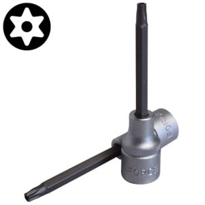 1/2" (Inch) Star Tamperproof Socket Bit T-30H 100mm