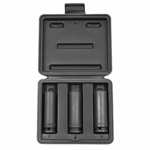 3pc 1/2" (Inch) Wheel Nut Impact Thin-Wall Socket Set
