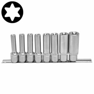 8pc 1/2" (Inch) Deep Star Socket Set
