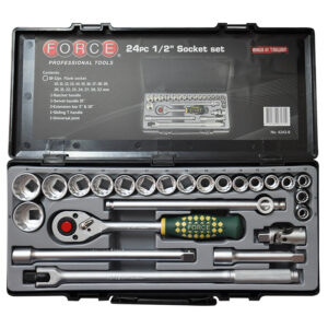 24pc 1/2" (Inch) 12pt. Flank Socket Set