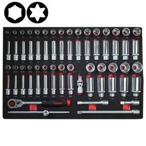 66pc 1/2" (Inch) Socket Combination Set