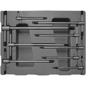9pc 3-Way T Shaped Hex Key Set