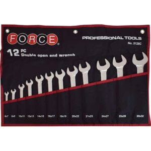 12pc Double Open End Wrench Set (Cloth Bag)