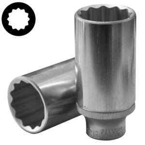 3/8" (Inch) 12pt. Deep Flank Socket 21