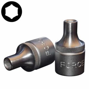 1/2" (Inch) 6pt. Flank Socket 6