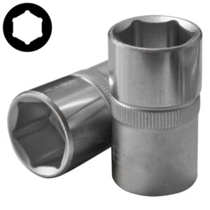 1/2" (Inch) 6pt. Flank Socket 17