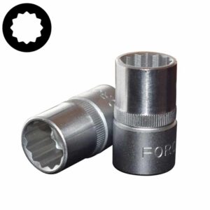 1/2" (Inch) 12pt. Flank Socket 15