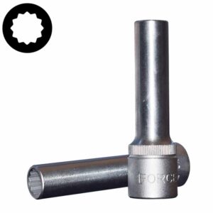 1/2" (Inch) 12pt. Deep Flank Socket 19