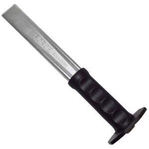 Ribbed Flat Chisel with Sheath Handle 34 x 300mm