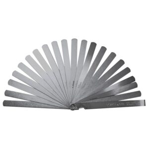 20pc Long Feeler Gauge 150mm (Rounded-Rectangle-Shaped)