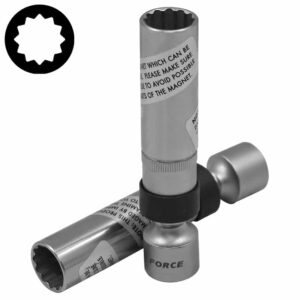 3/8" (Inch) Magnetic Universal Spark Plug Socket 14 95mm (Ball Type)