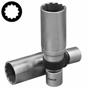 3/8" (Inch) Magnetic Universal Spark Plug Socket 20.6 95mm (Ball Type)