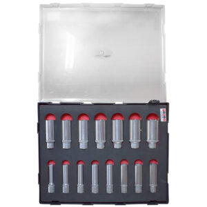 15pc 1/2" (Inch) 6pt. Deep Socket Set