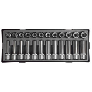 24pc 1/2" (Inch) 6pt. Flank Socket Set