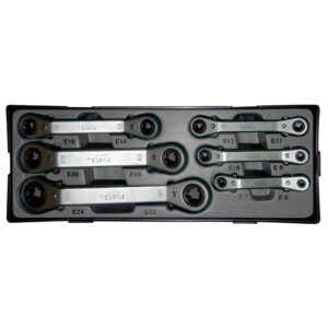 6pc Offset Star Ratchet Wrench Set