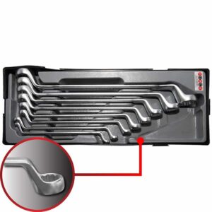 8pc 75° Offset Ring Wrench Set (MM)