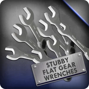 Stubby Flat Gear Wrenches