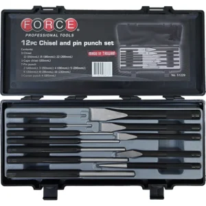 12pc Chisel & Pin Punch Set