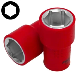 3/8" (Inch) Insulated 6pt. Flank Socket 18mm