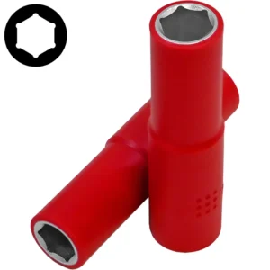 3/8" (Inch) Insulated 6pt. Deep Flank Socket 12mm