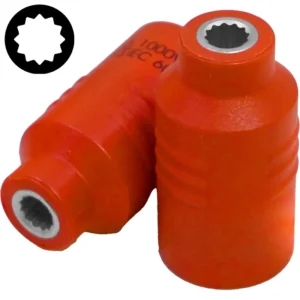3/8" (Inch) Insulated 12pt. Flank Socket 6mm