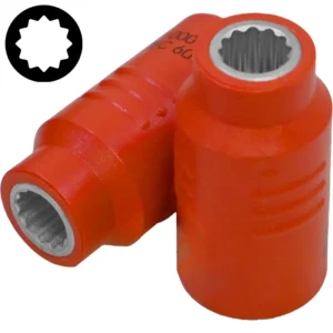 3/8" (Inch) Insulated 12pt. Flank Socket 9mm