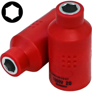 3/8" (Inch) Insulated 6pt. Flank Socket 7mm