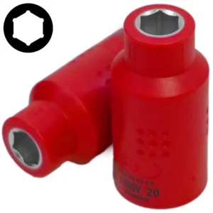 3/8" (Inch) Insulated 6pt. Flank Socket 8mm