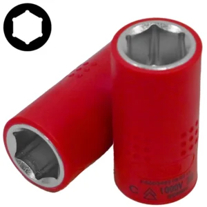 3/8" (Inch) Insulated 6pt. Flank Socket 14mm