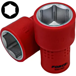 3/8" (Inch) Insulated 6pt. Flank Socket 19mm