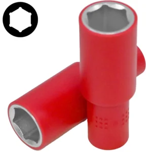3/8" (Inch) Insulated 6pt. Flank Deep Socket 19mm