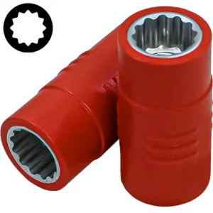 3/8" (Inch) Insulated 12pt. Flank Socket 13mm